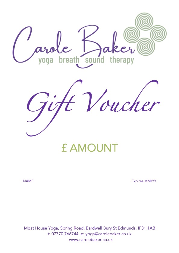 gift voucher yoga and wellbeing